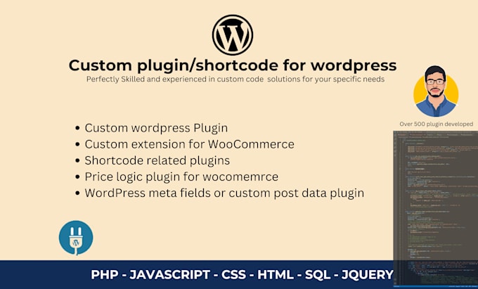 develop  custom wordpress plugin, automate with ai agent
