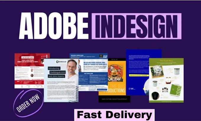 do any indesign project ex catalog, portfolio and magazine