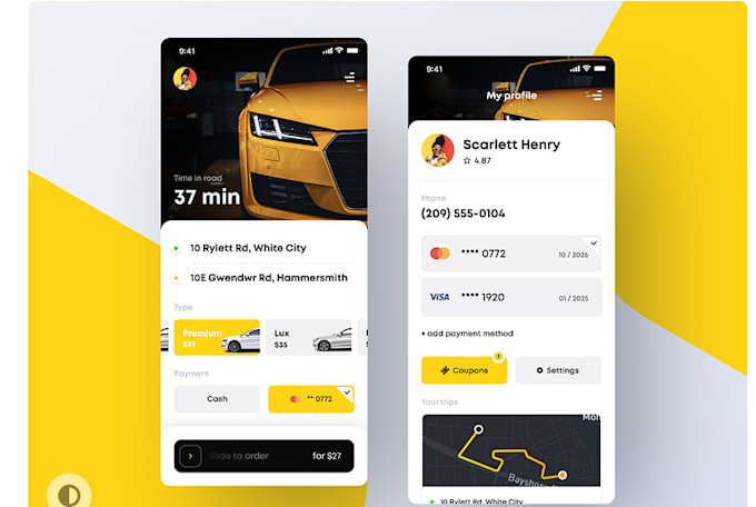 taxi booking app, ridesharing app, carpooling app, car rent app for you