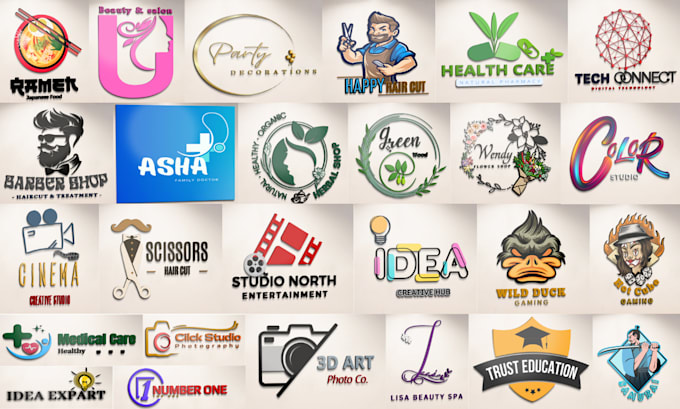 create professional business initial letters logo