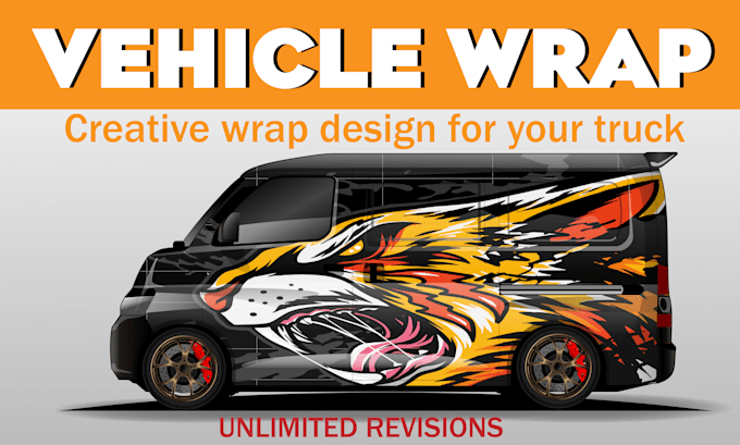 design vehicle wrap design, car wrap design, van wrap design