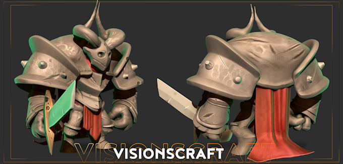 create professional 3d characters for games, VR and animation