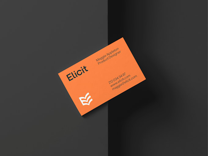 create elegant minimalistic business card