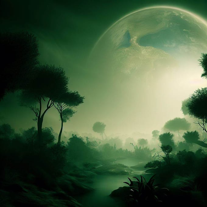 create environment or monsters concept art