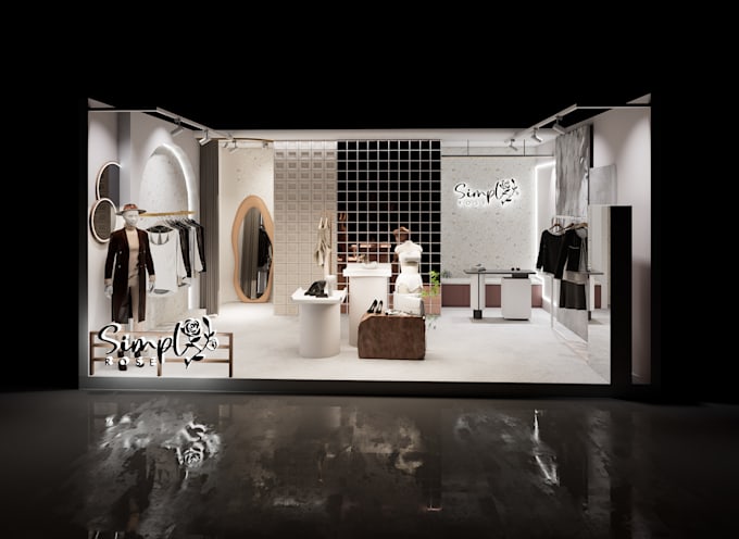 visualising your pop up booth with realistic 3d render