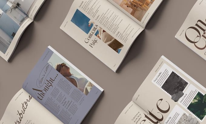 adobe indesign project, magazine layout catalog brochure book design formatting
