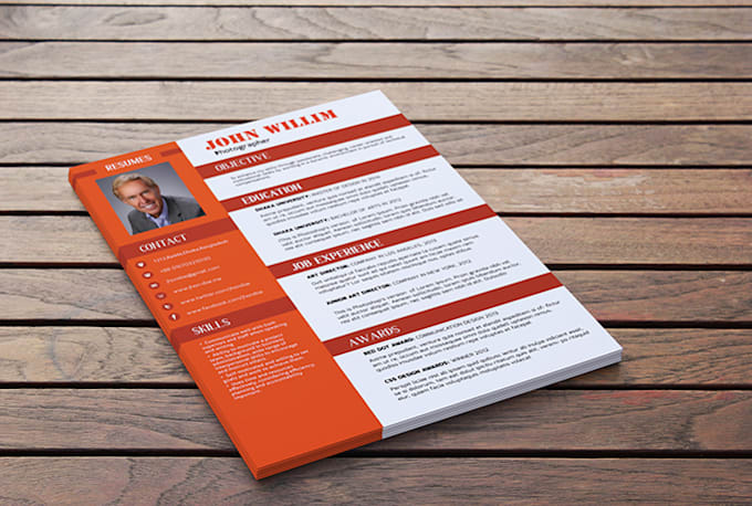 design resume,CV,curriculum vitae and cover letter