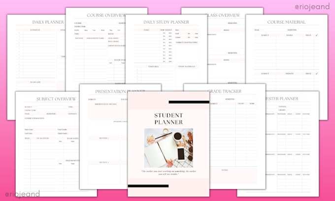 do digital planner, printable planner and journal design in canva