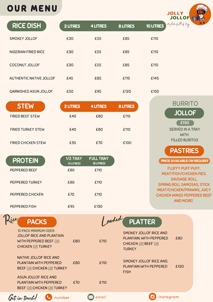 create tailored business flyer and content