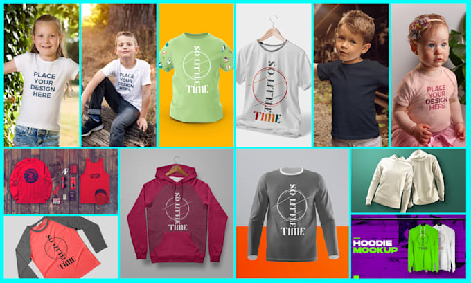 do awesome realistic t shirt mockup within 12 hours