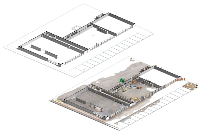 convert the point cloud scans to a revit model or 3d cad model