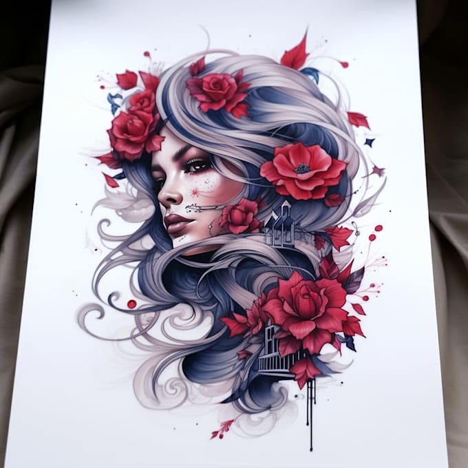 draw a custom tattoo design for you