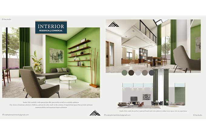 Design a unique interior of your home or office in 2d or 3d by Isra ...