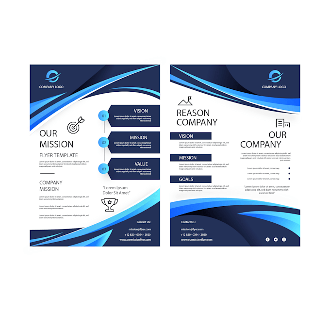 create flyer, banner and visiting card design