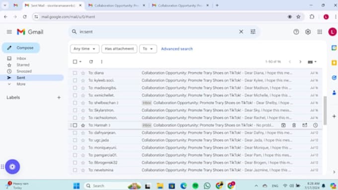 do influencer email outreach managing