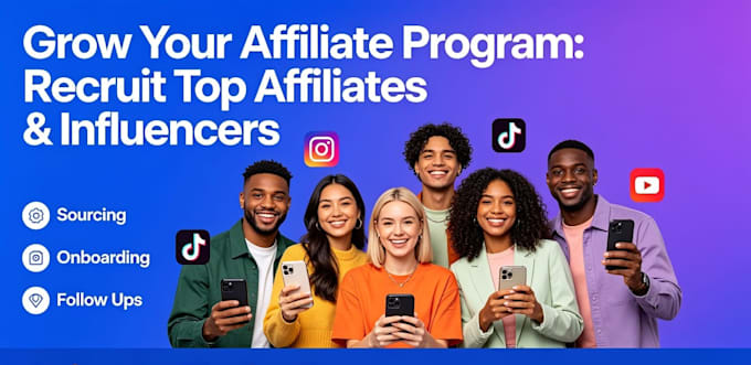 recruit targeted affiliates and influencers to grow your affiliate program