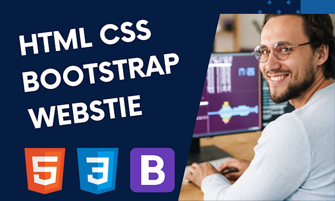 design a responsive HTML CSS bootstrap website for you