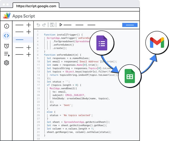 automate google sheets using formulas and apps script