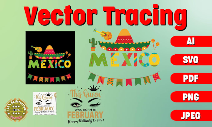 do vector tracing, line art tracing, logo, sketch to vector