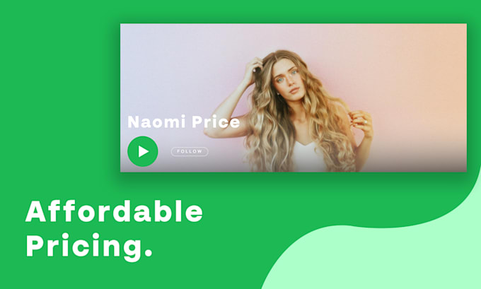 design a professional spotify banner
