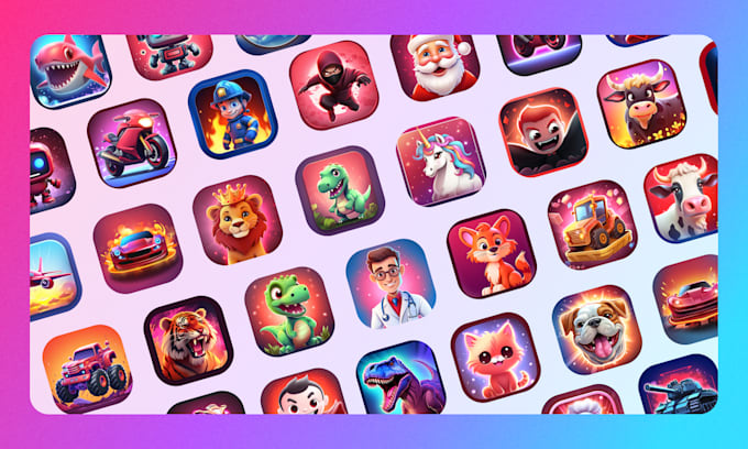 design modern and attractive app icon logo