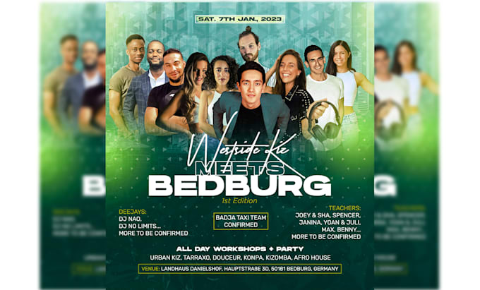 do outstanding event flyer design, postcard or church flyer