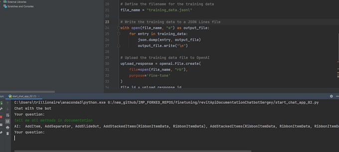 do your python projects