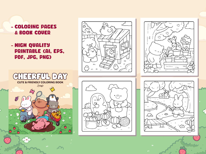 create custom printable coloring pages for KDP and etsy