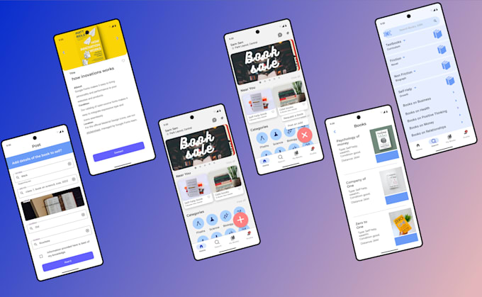 Do mobile app ui on figma and ux design on figma mockup backed by ...