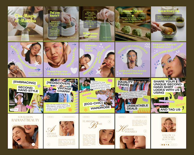 craft custom canva instagram templates for an aesthetic feed