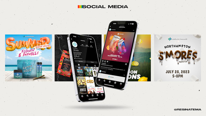 do graphic design for social media