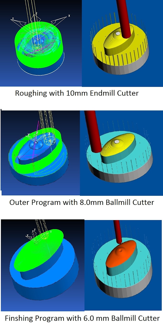 do work on cam programing for cnc milling machines