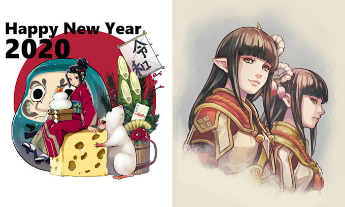 draw realistic painting style figures