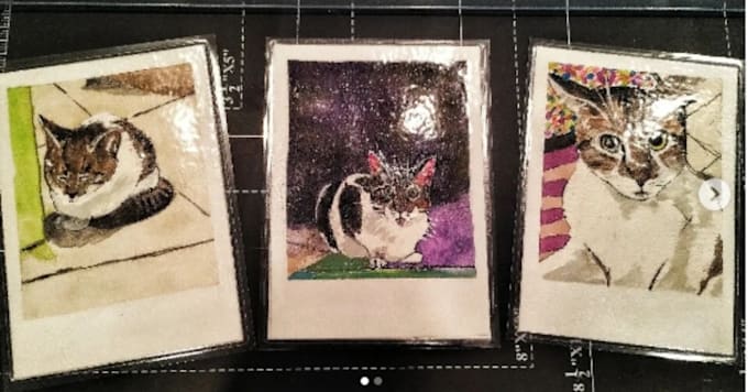 make your photos into physical, watercolor polaroids