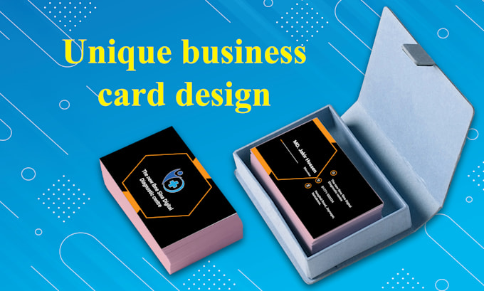 provided professional creative, unique business card design