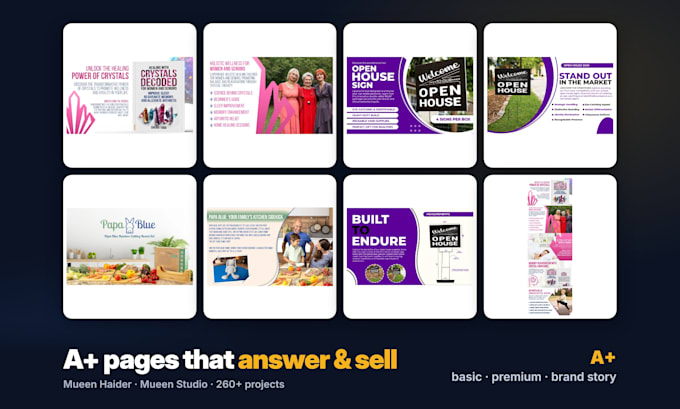 design amazon a plus content and premium a plus content for your brand