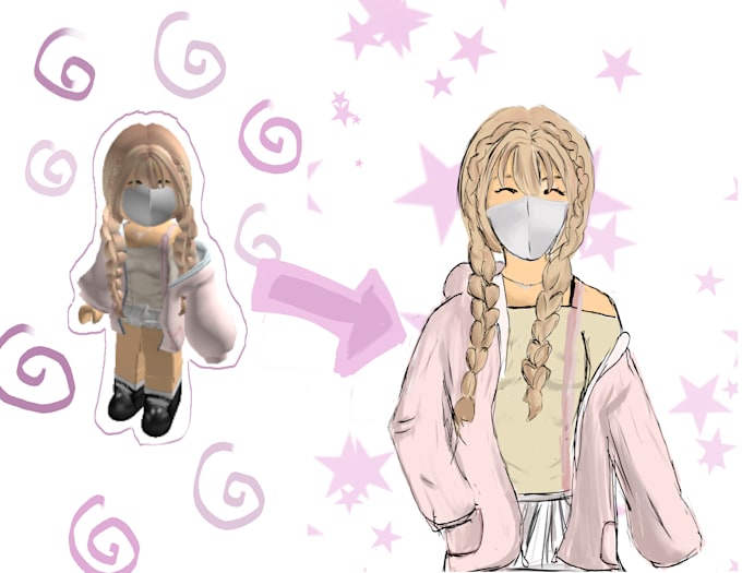 draw your roblox avatar in my art style