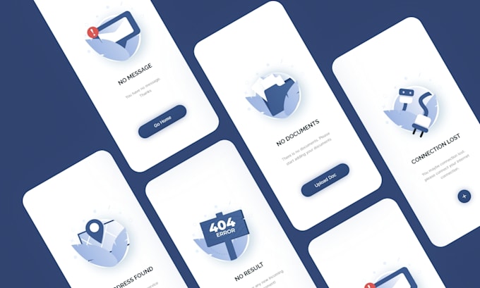Design onboard illustration, empty state, and icon for app by Istiak ...