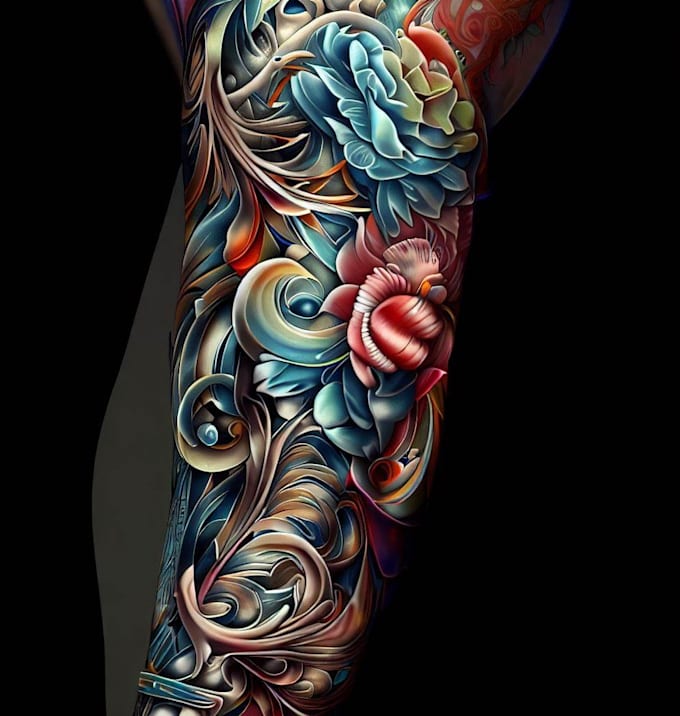 Create tattoo sleeve design for you by Rabevup Fiverr