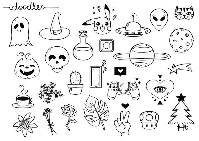 draw anything in minimalist and doodle style