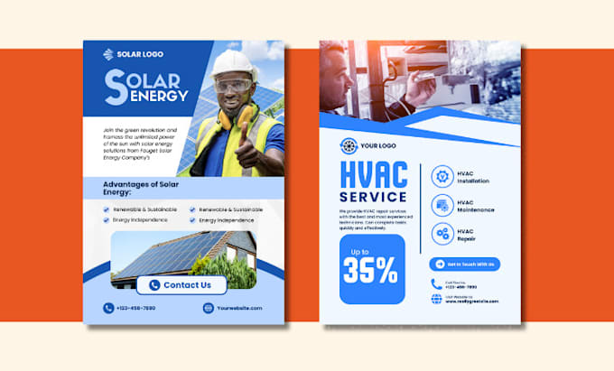 design flyer for handyman business service