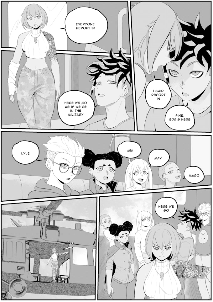 draw you a profesional manga or comic page