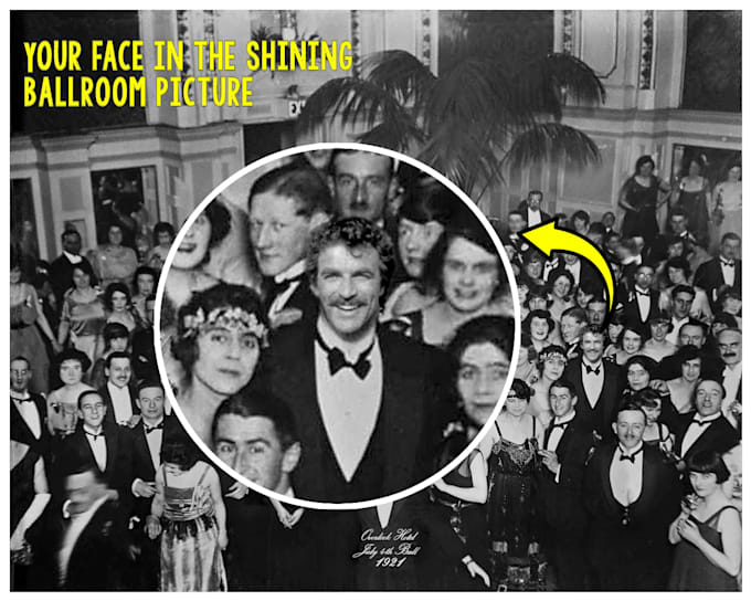 add your face into the shining ballroom picture