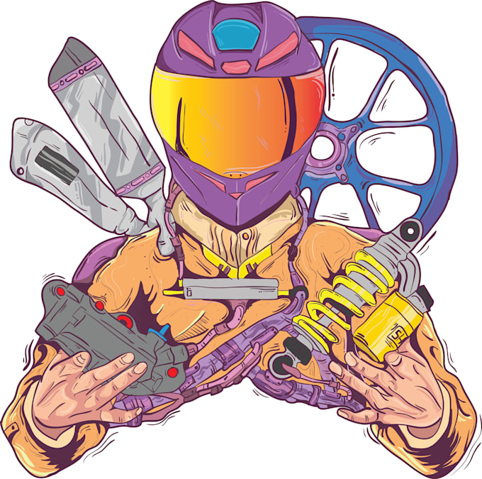 make a automotive illustration
