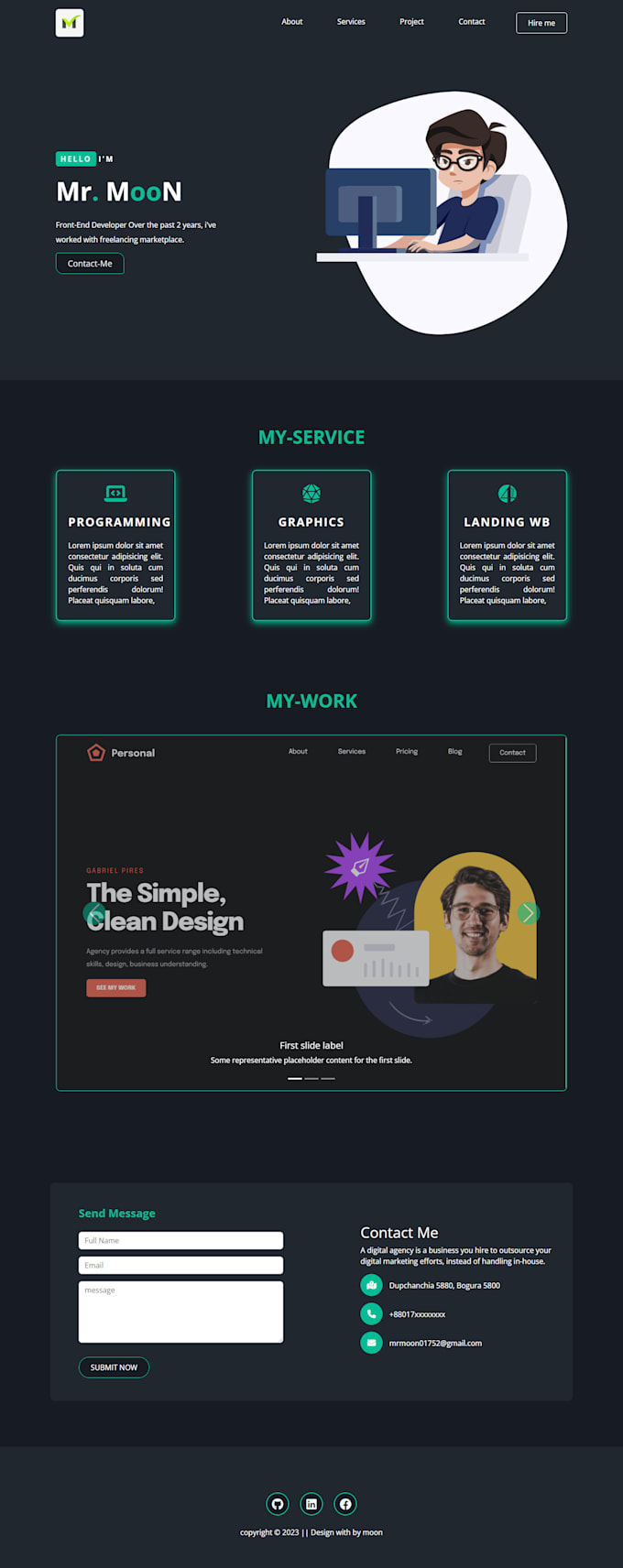Create responsive website using html css and javascript by Mjmoon139565 ...
