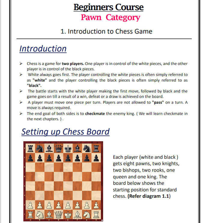 do chess coaching for beginners
