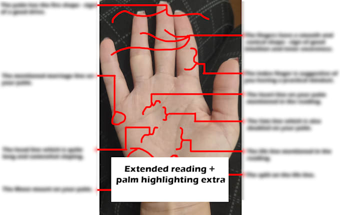 give you a psychic palm reading within 24h