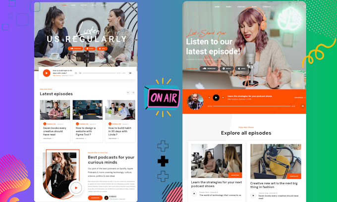 create a music website, podcast website or any wordpress website
