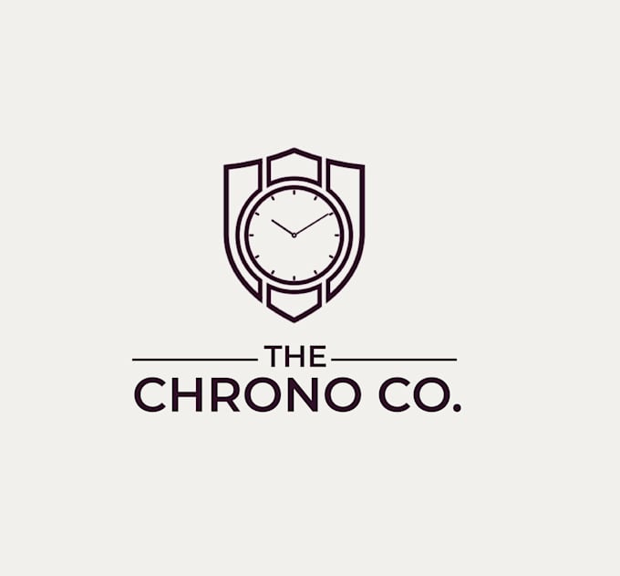 create unique clock logo design for your company or brand