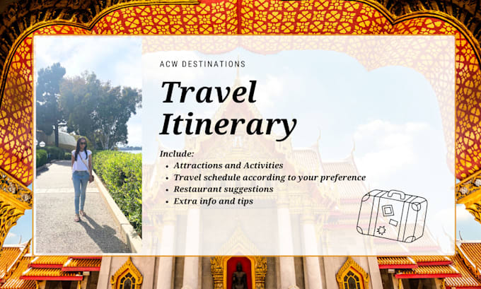 create personalized itinerary for your trip